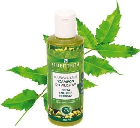 orientana ajurwedyjski szampon do włosów neem i zielona herbata