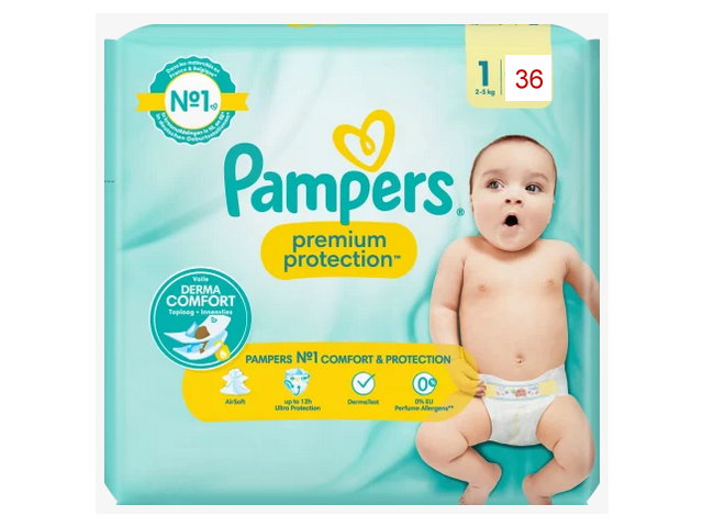 pampers 1 2