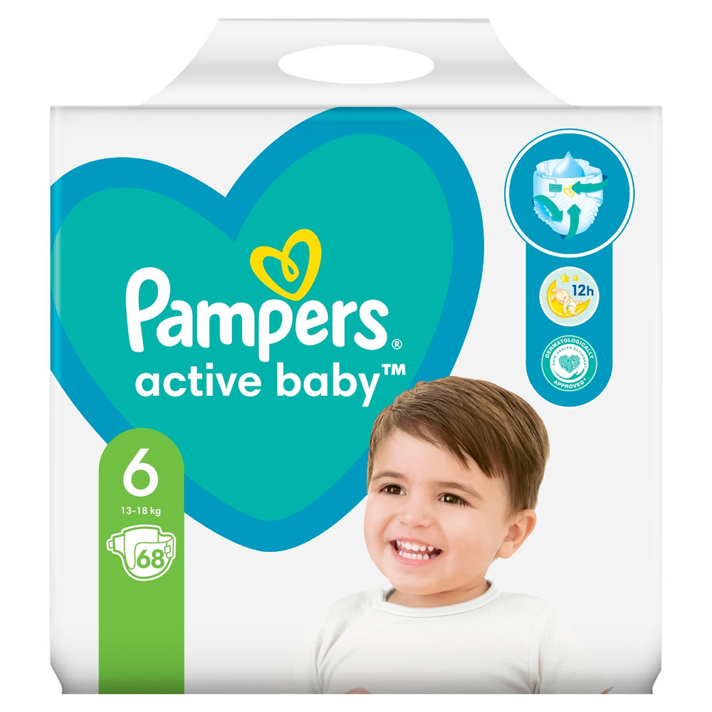 pampers 4 rossmann active baby 4+