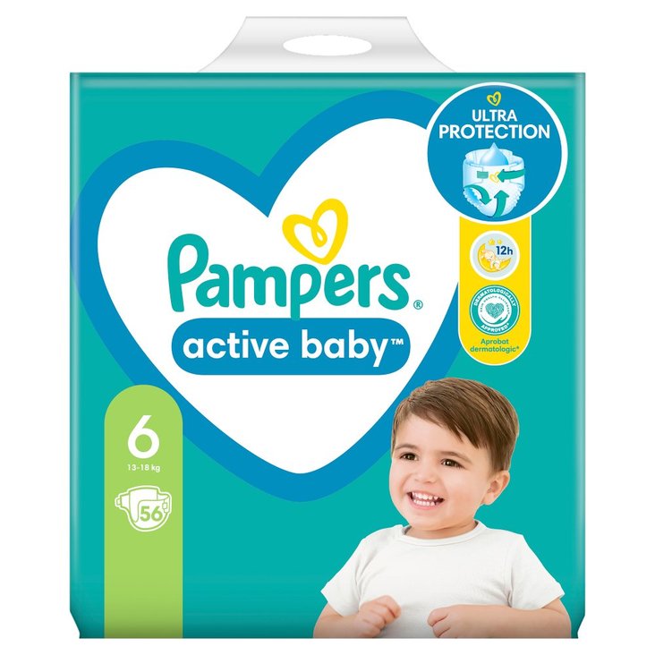 pampers 6 56 sztuk