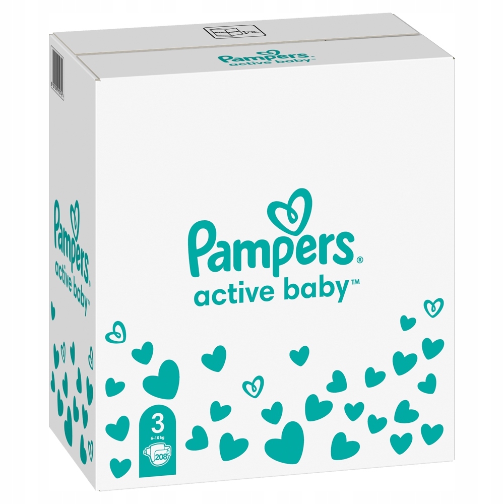 pampers active baby 3 6-10 kg 208 szt allegro