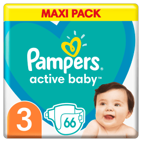 pampers active baby 3 66 szt