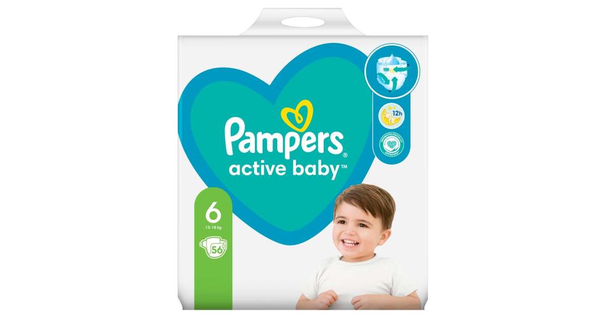 pampers active baby 6 56 cena