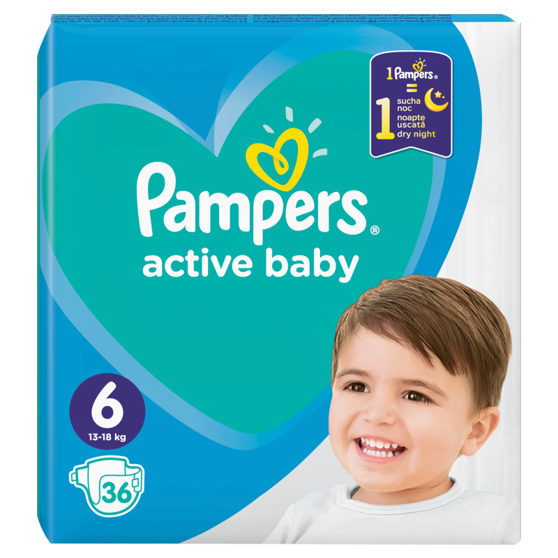 pampers active baby 6 jaki to rozmiar