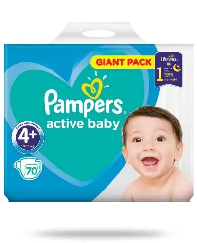 pampers active baby 70 szt