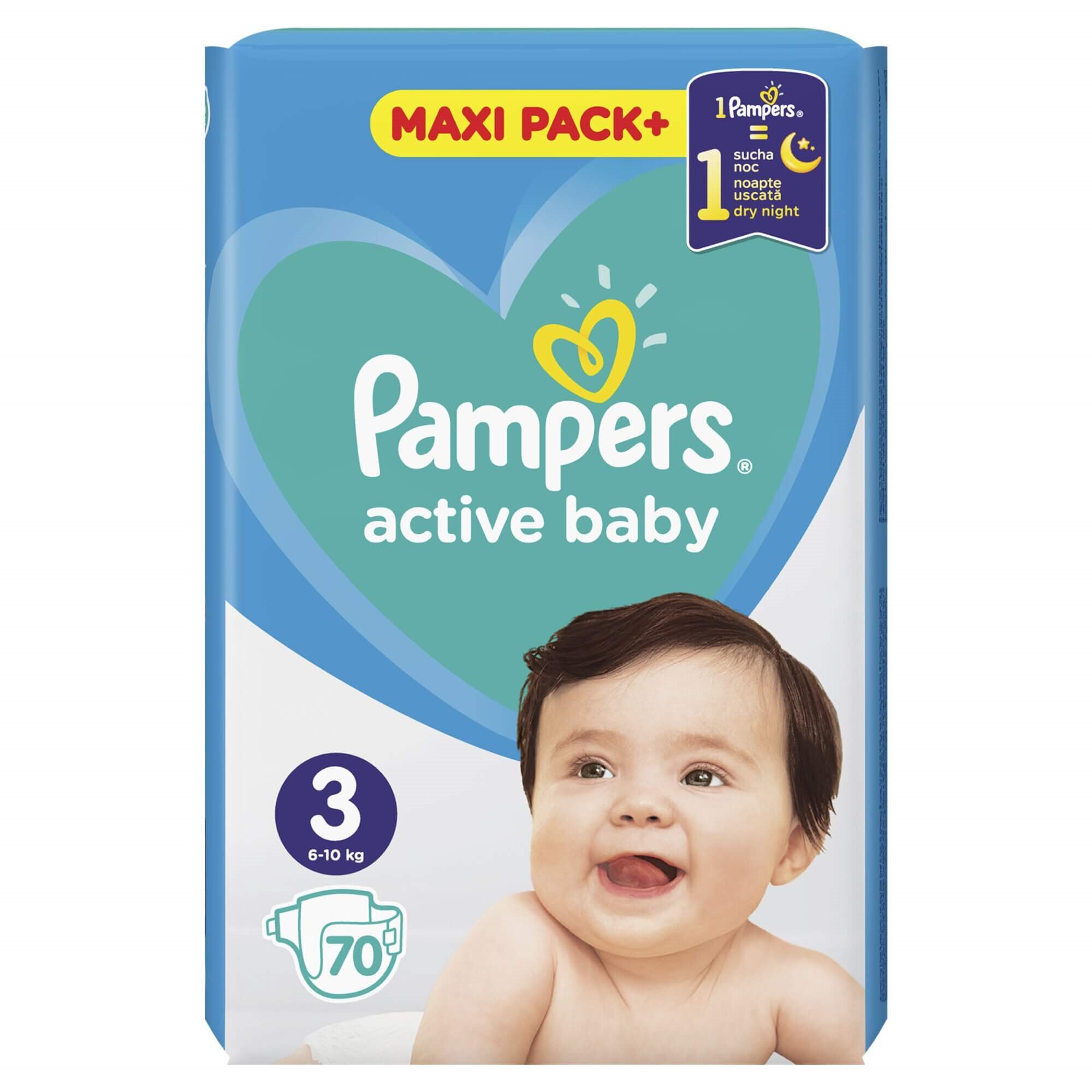 pampers active baby dry 3 68 szt