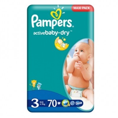 pampers active baby dry 3 midi