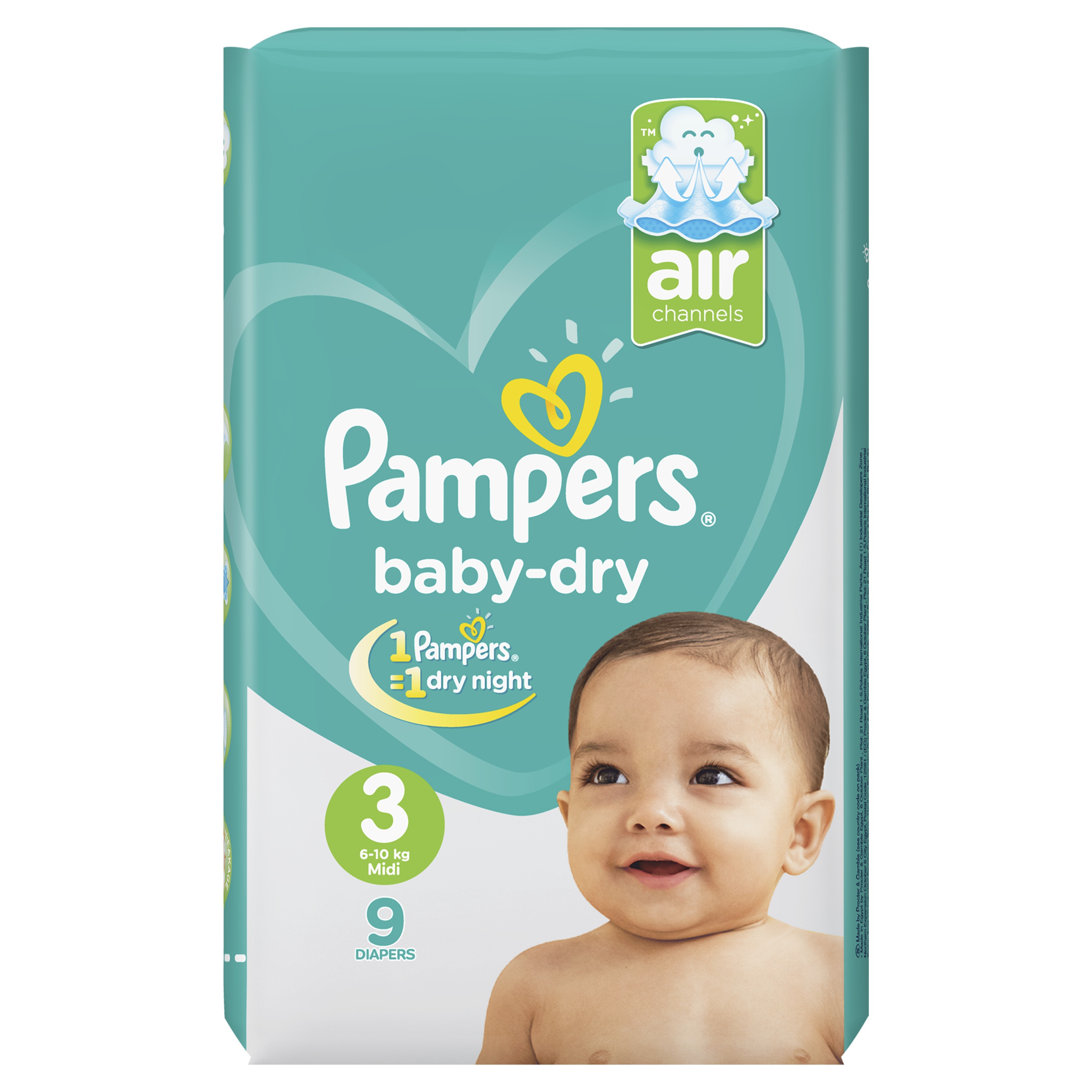 pampers active baby dry 3 midi
