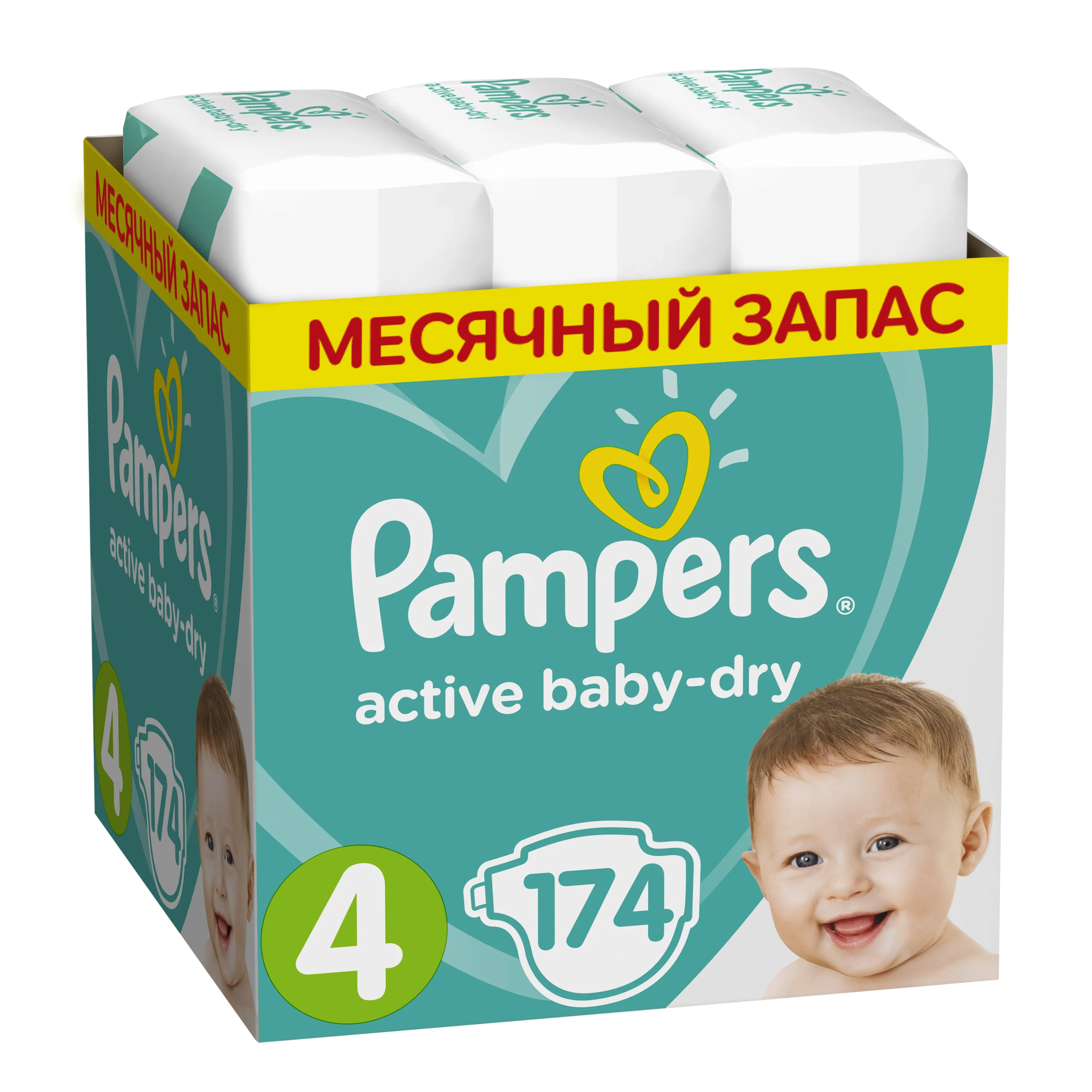 pampers active baby rozmiar 4 174 pieluszki 9-14 kg