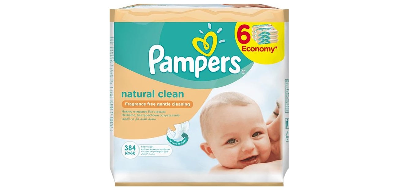 pampers natural clean chusteczki pielęgnacyjne 64 szt