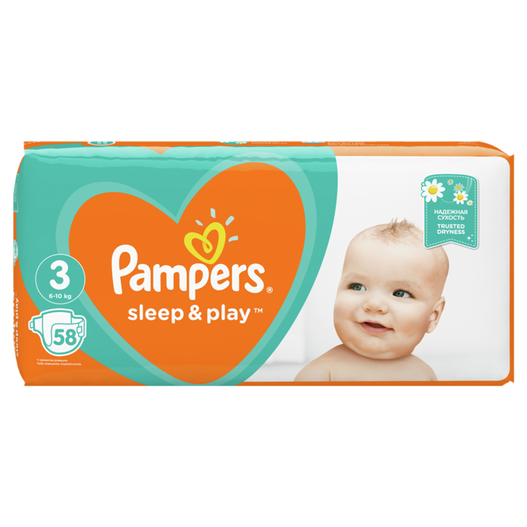 pampers pieluchy 4 sleep & play 50 sztuk