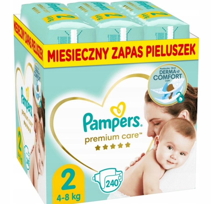 pampers premium care 2 240 szt cena