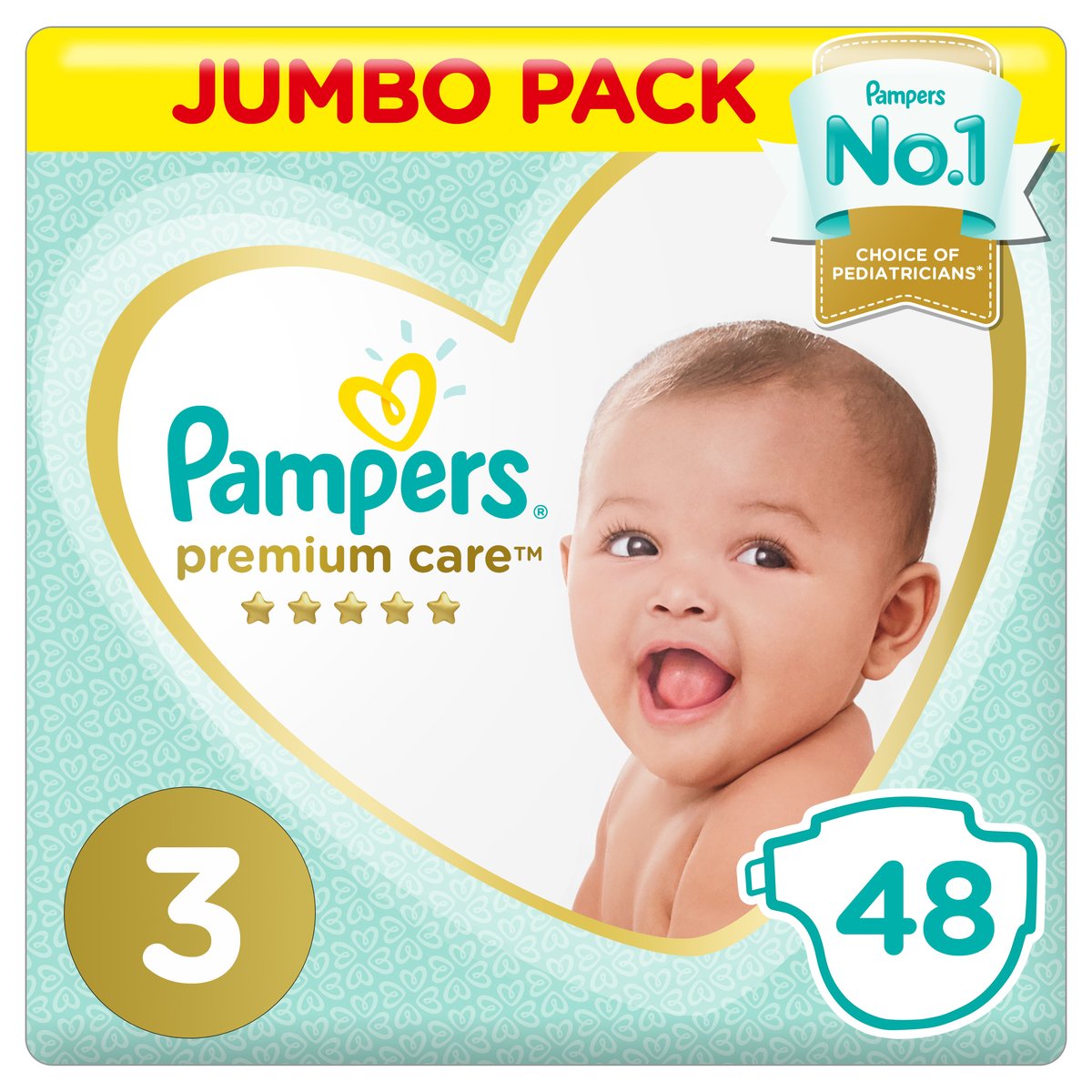 pampers premium care 3 jumbo pack