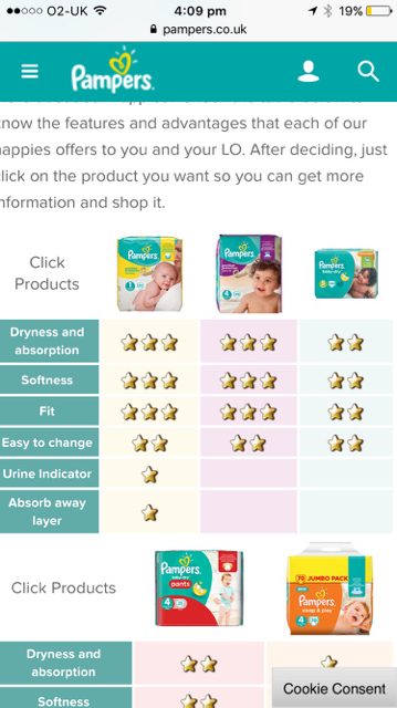 pampers premium vs baby dry