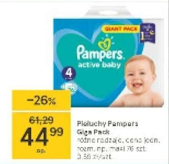 pampers promocja tescp