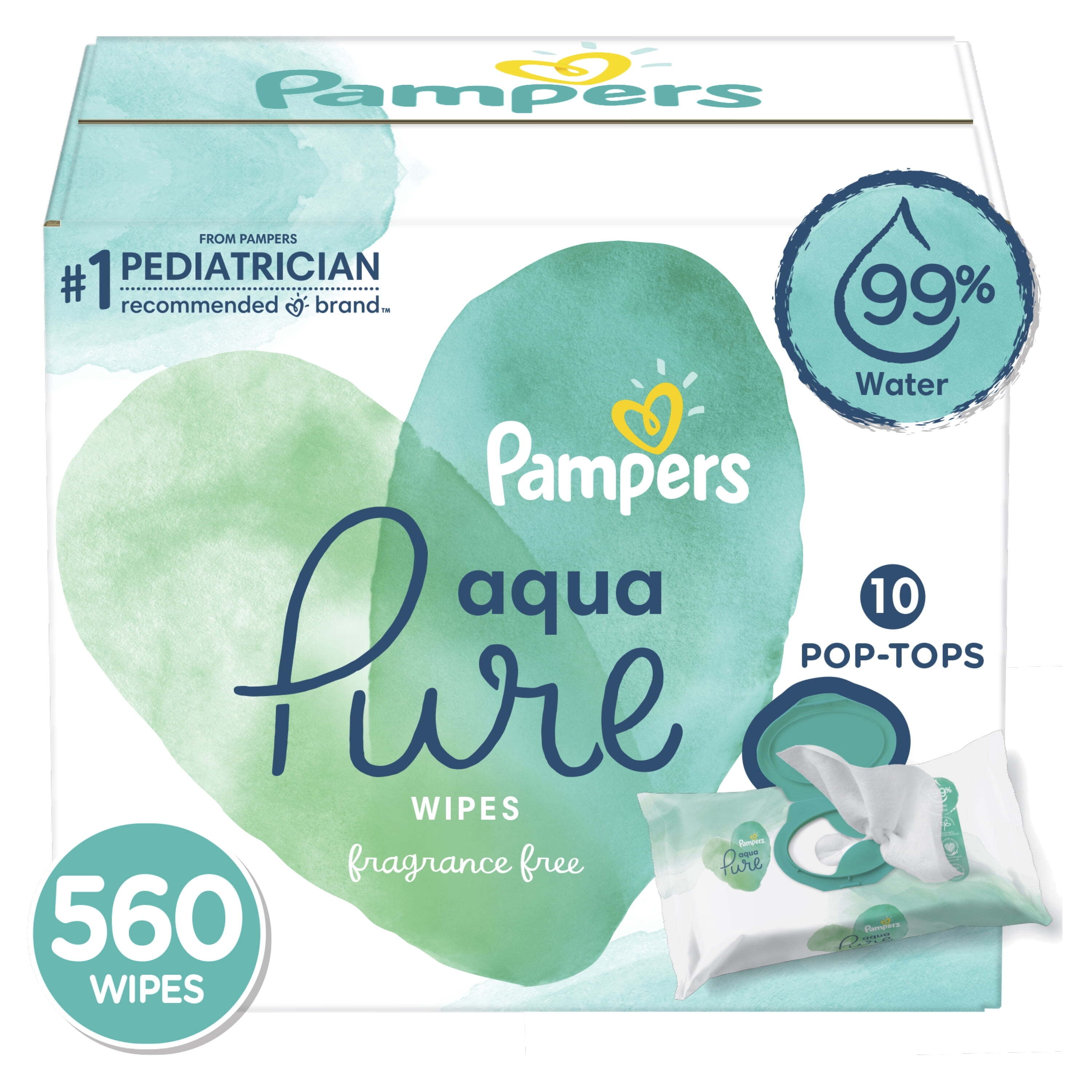 pampers pure water wipes