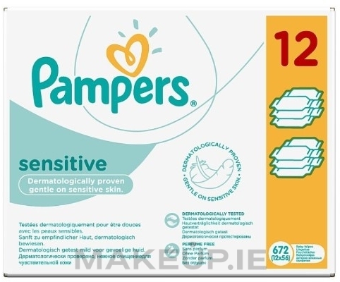 pampers sensitive 12x56
