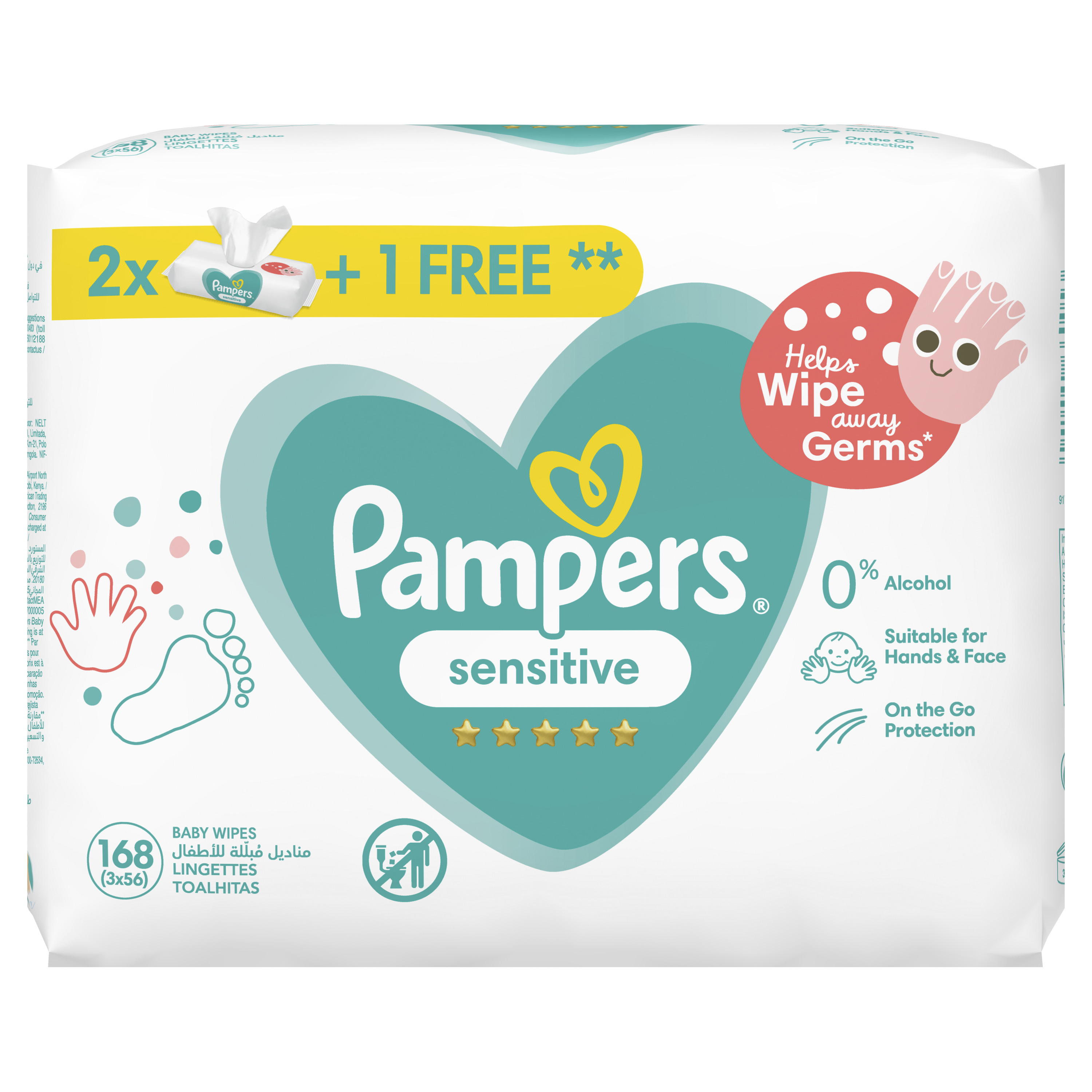 pampers sensitive 2