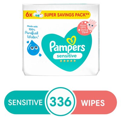 pampers sensitive 6x56