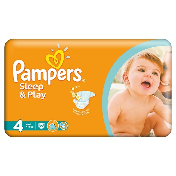 pampers sleep&play 4 maxi 7-14 kg pieluchy 50 szt