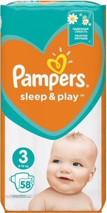 pampers sleep&play rozmiar 3 58 sztuk