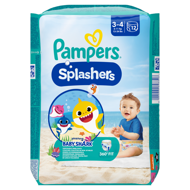 pampers splashers pieluchomajtki rozmiar 4-5 jednorazowe pieluchy