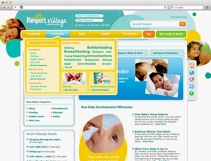 pampers village