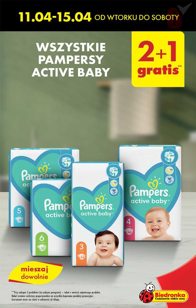 pampersy pampers 2 biedronka