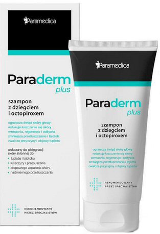 paraderm plus szampon przeciw łupieżowy składniki