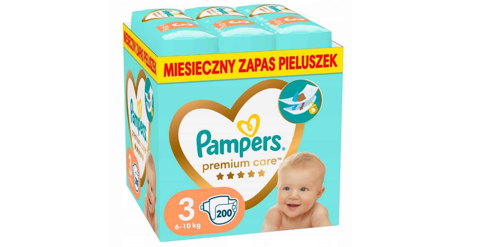 pieluchy pampers 200szt