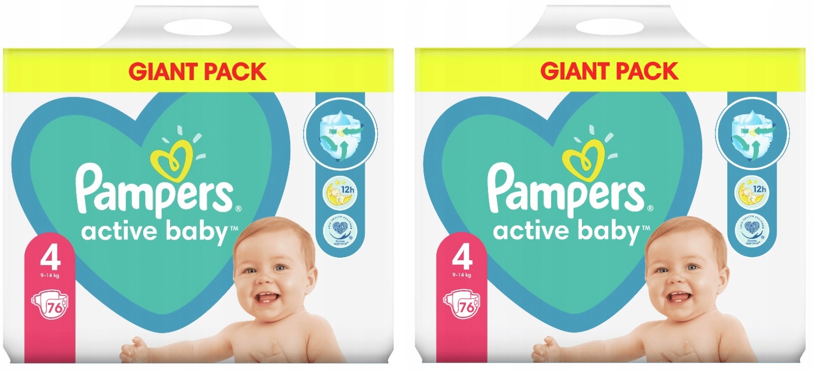 pieluchy pampers active baby dry 2x