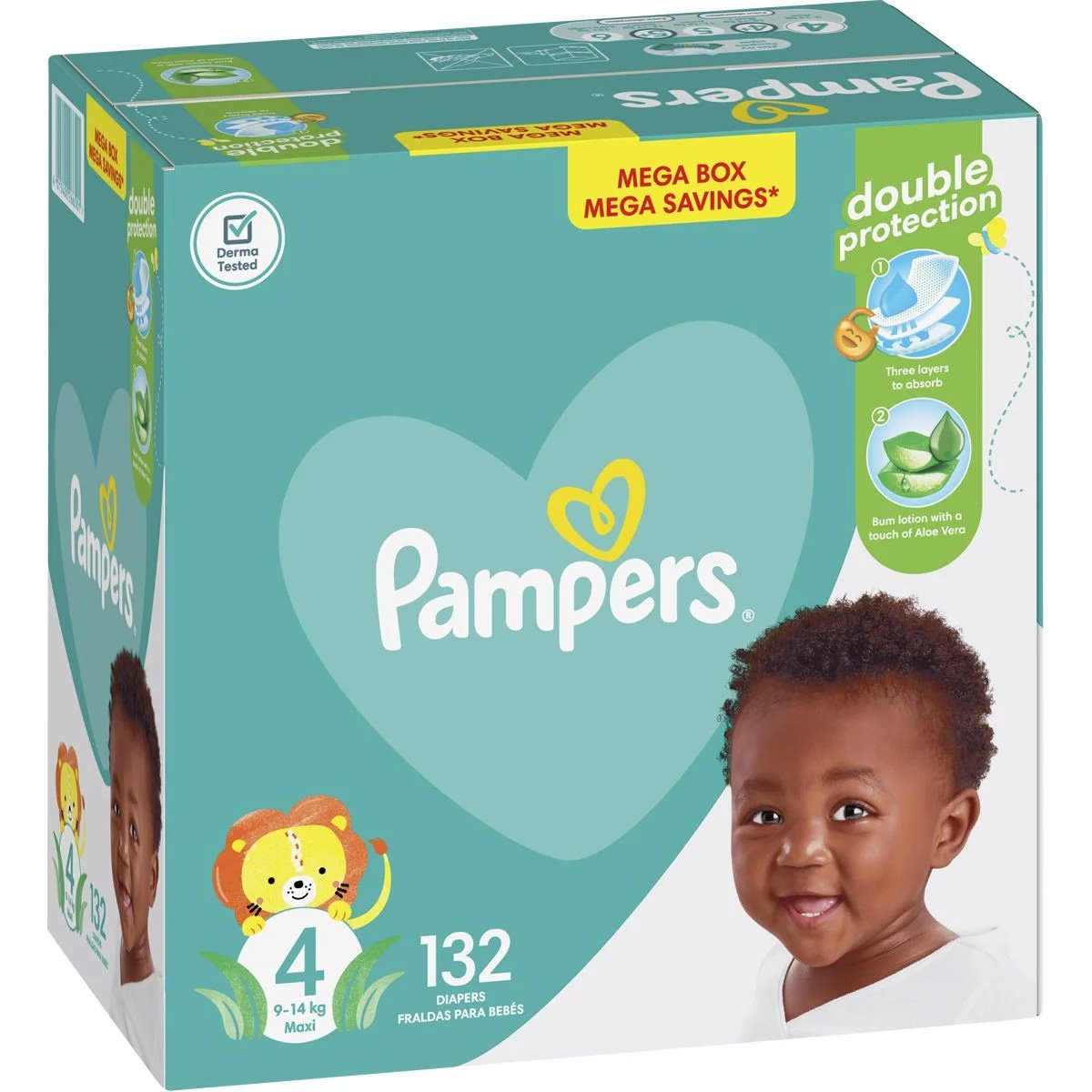 pieluchy pampers active baby mega box plus 4 maxi xxl