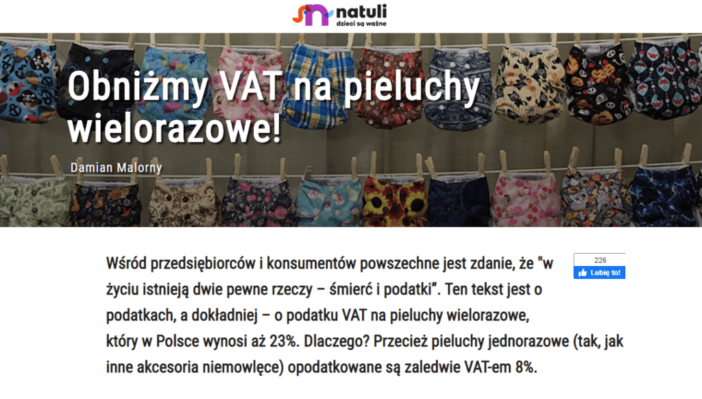 pieluchy wielorazowe biała chmurka