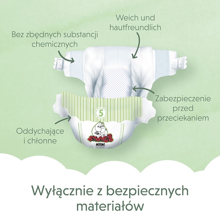 Pieluszki Mulimi XXL 15+kg 5szt