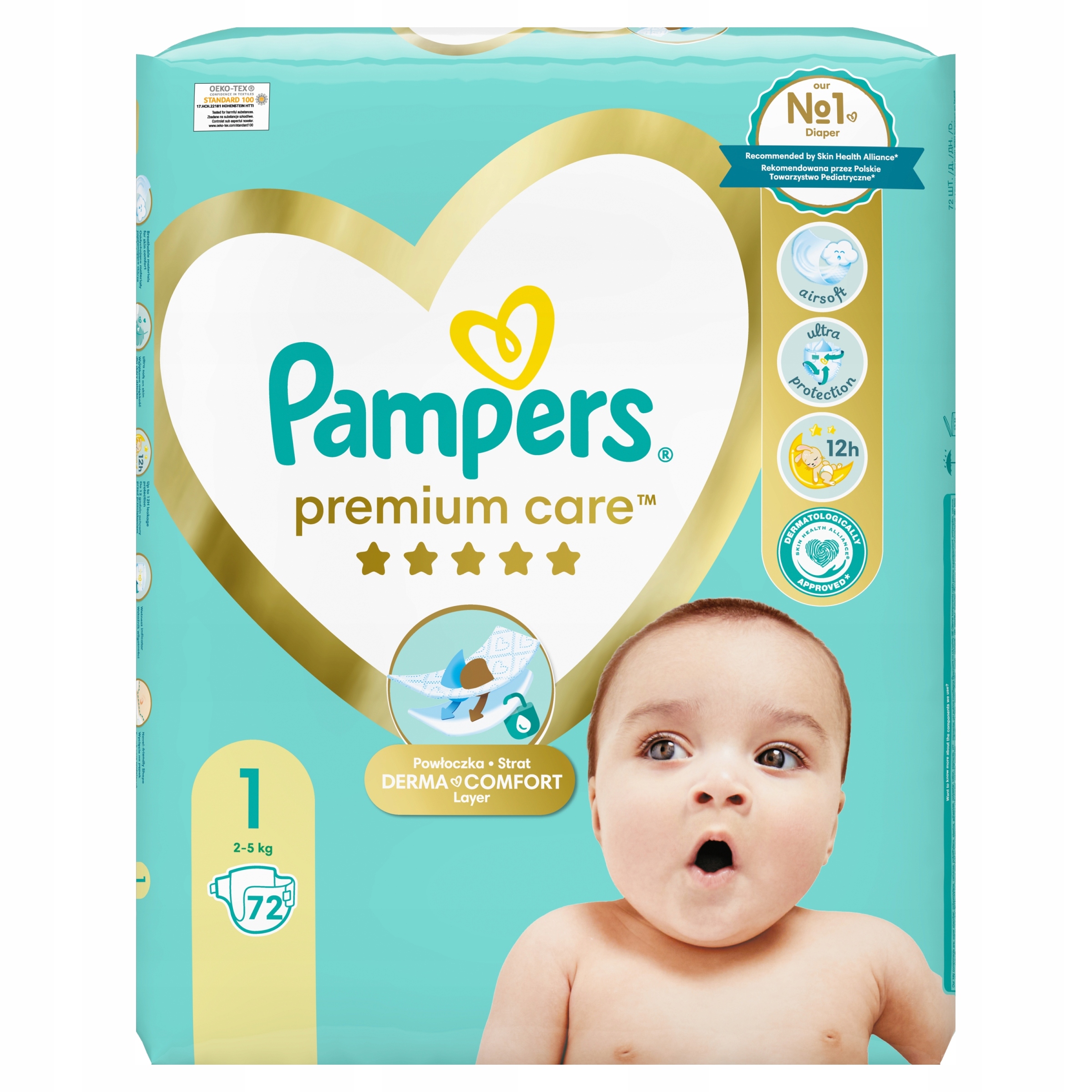 pieluszki pampers premium care pasek kiedy przemoczona pieluszka