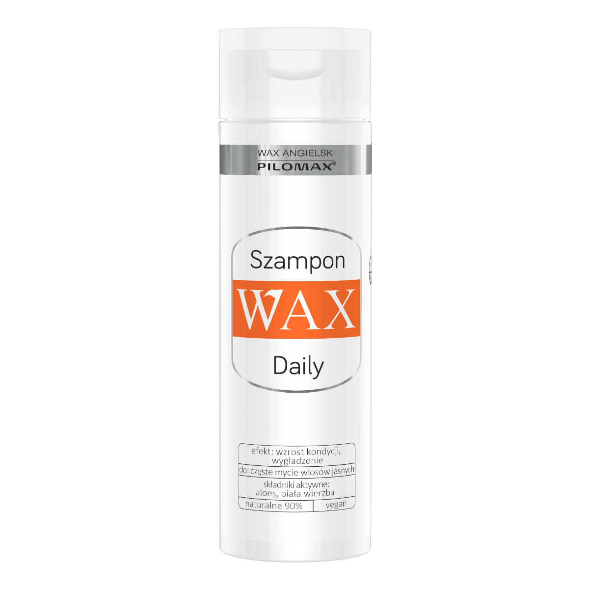 pilomax wax daily szampon z pantenolem do włosów ciemnych 200ml