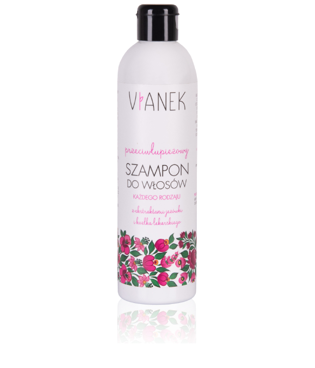 przeciwłupieżowy szampon do włosów vianek różowy