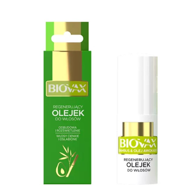 regenerujący olejek do włosów bambus&olej avokado biovax