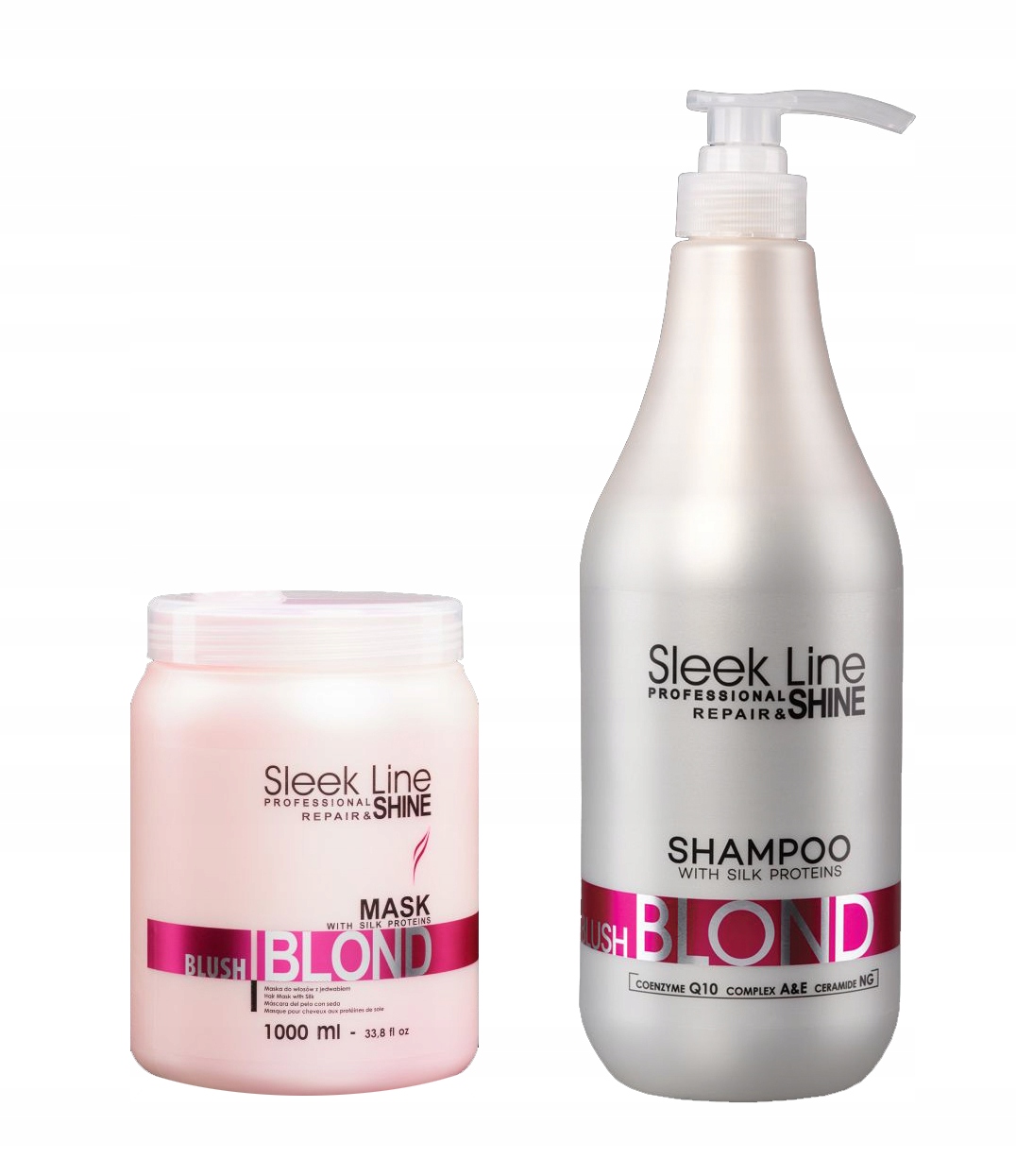 różowy szampon sleek line allegro