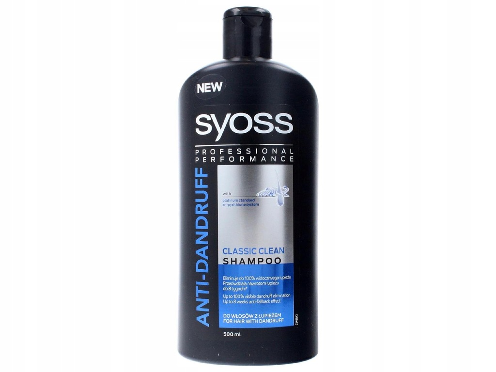 syoss anti-dandruff szampon do włosów z łupieżem classic clean