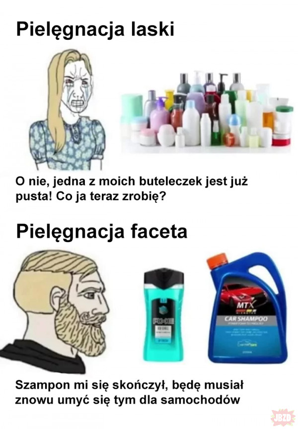 szampon dla facetow memy