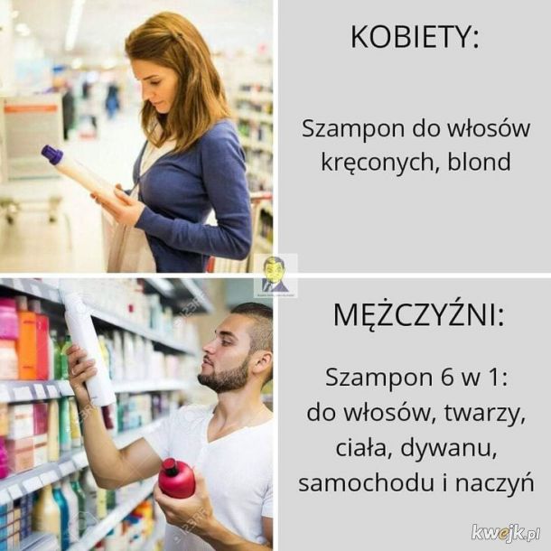 szampon dla mężczyzn meme