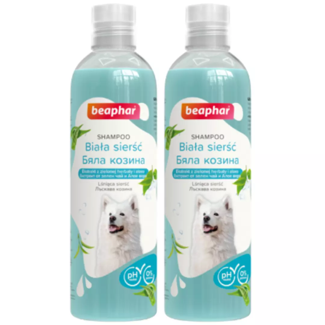 szampon dla psów do białej sierści z aloesem
