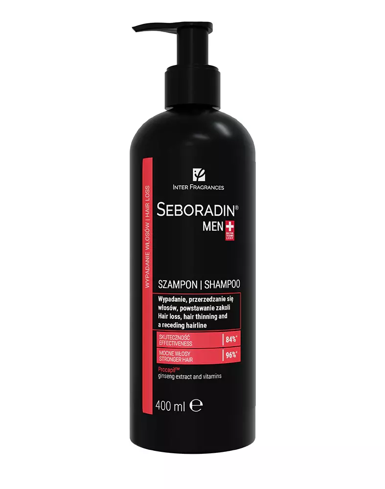 szampon dla wzmocnienia włosów i porost dla mężczyzn