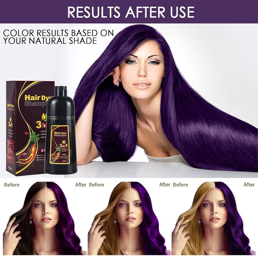 szampon do siwych włosów barwi włosy fioletowe