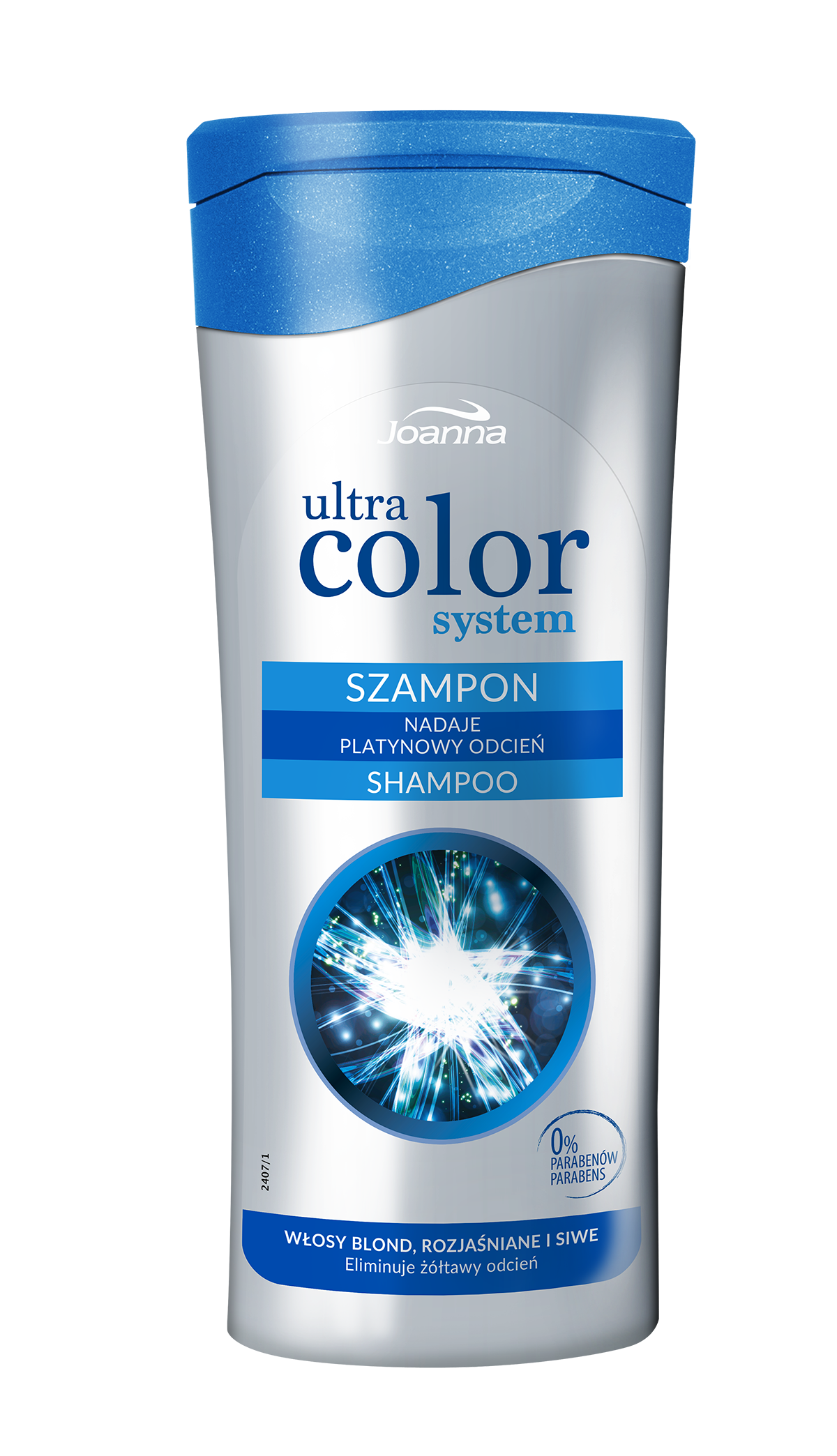 szampon do włosów dający szaro-niebieski kolor