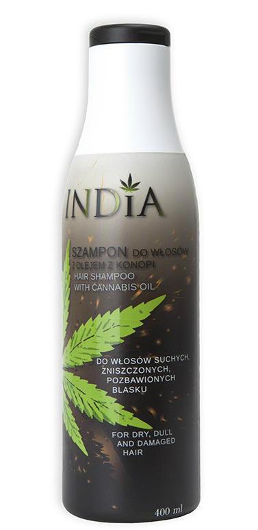 szampon do włosów india 400ml z olejem z konopnym