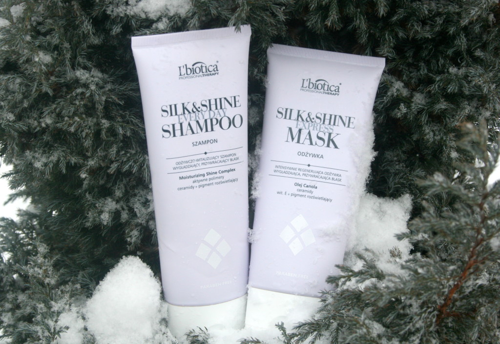 szampon i odżywka silk and shine expres lbiotica