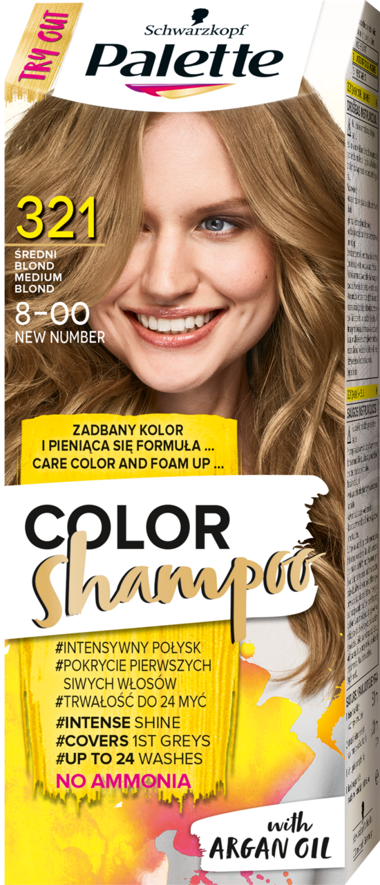 szampon palette ciemny blond