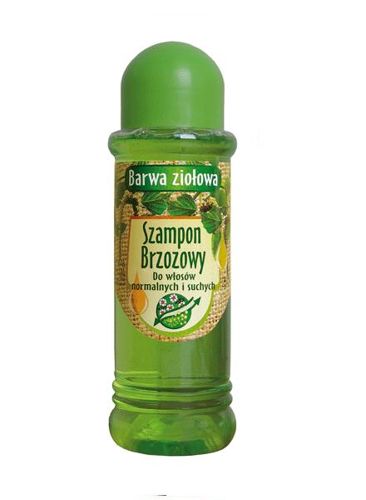 szampon w szklanym opakowaniu brzozowy